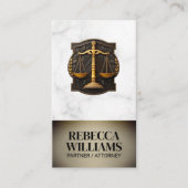 ジャスティスはかりで測・コート・ルーム・ロゴ | 法律 予約カード (正面)