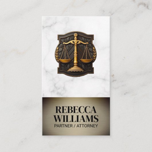 ジャスティスはかりで測・コート・ルーム・ロゴ | 法律 予約カード (正面)