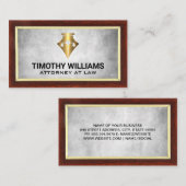 ジャスティスはかりで測 |ペン |法律 名刺 (正面/裏面)