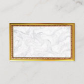 ジャスティスはかりで測 | マーブル金ゴールド大理石 名刺 (裏面)