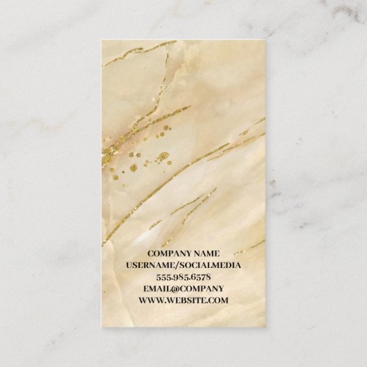 ジャスティスはかりで測 |大理石金ゴールド 予約カード (裏面)