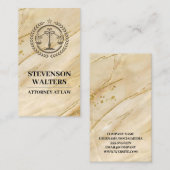 ジャスティスはかりで測 |大理石金ゴールド 予約カード (正面/裏面)