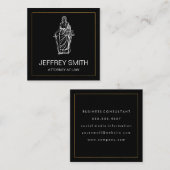 ジャスティスはかりで測 |弁護士 |法律事務所名刺 スクエア名刺 (正面/裏面)