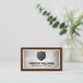 ジャスティスはかりで測 | 法律に刻印されたプラークのロゴ 名刺 (スタンド正面)