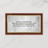 ジャスティスはかりで測 | 法律に刻印されたプラークのロゴ 名刺 (裏面)