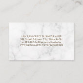 ジャスティスはかりで測 |法律事務所企業の 予約カード (裏面)