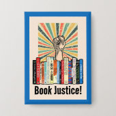 ジャスティスを予約! 缶バッジ (正面)