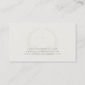 ジャスティスウォーターマークのライトクリームスケール 名刺 (裏面)