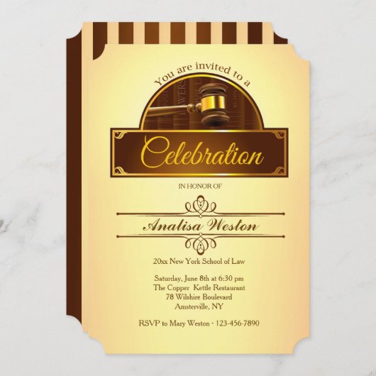 ジャスティスゲベルエクセシデーション招待状 招待状 (正面/裏面)