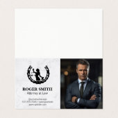 ジャスティスシステムロゴ | ビジネスマン | 弁護士 名刺 (外部フラット)