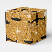 ジャスティスシンボルバランスはかりで測ゴールデングリッター フェイバーボックス (正面サイド)