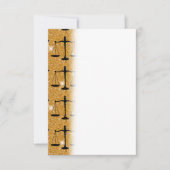 ジャスティスシンボルバランスゴールデンはかりで測グリッター サンキューカード (正面)