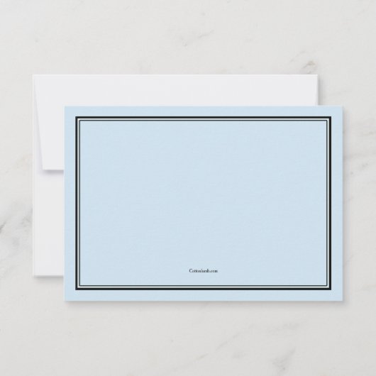 ジャスティススケール卒業ブルーありがとうご注意 サンキューカード (裏面)