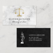 ジャスティススケール大理石 名刺 (正面/裏面)