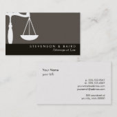 ジャスティススケール弁護士名刺 名刺 (正面/裏面)