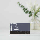 ジャスティススケール弁護士 名刺 (スタンド正面)