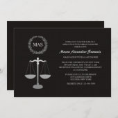 ジャスティススケール&リースロースクール卒業証書 招待状 (正面/裏面)