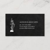 ジャスティススケール | Law Firmロゴ 名刺 (裏面)