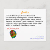 ジャスティスタロットカード アドバイスカード (裏面)