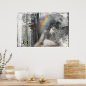 ジャスティスハウリングザムーンbyグレゴリー・ガロ ポスター (キッチン)