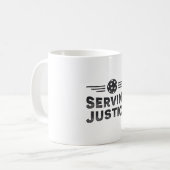 ジャスティスボールDinkピックボール選手 コーヒーマグカップ (正面左)