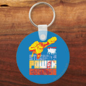 ジャスティスリーグの強さ。パワー。勇気。キャラクター キーホルダー (正面)
