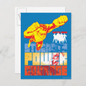 ジャスティスリーグの強さ。パワー。勇気。キャラクター ポストカード (正面/裏面)