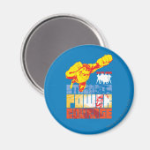 ジャスティスリーグの強さ。パワー。勇気。キャラクター マグネット (正面/裏面)