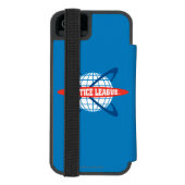 ジャスティスリーググローブロゴ INCIPIO iPhoneウォレットケース (フォリオ裏面)