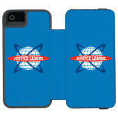 ジャスティスリーググローブロゴ INCIPIO iPhoneウォレットケース (フォリオ Open)