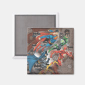 ジャスティスリーグコラージュ マグネット (正面/裏面)