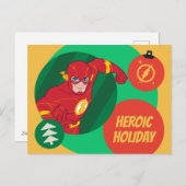 ジャスティスリーグザフラッシュホリデーボーブル シーズンポストカード (正面/裏面)