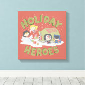 ジャスティスリーグチビ(小さくかわいく書いた感じ)配信プレゼント キャンバスプリント (インサイチュ (ウッドフロア))