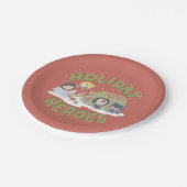 ジャスティスリーグチビ（小さくかわいく書いた感じ）配信プレゼント ペーパープレート (アングル)