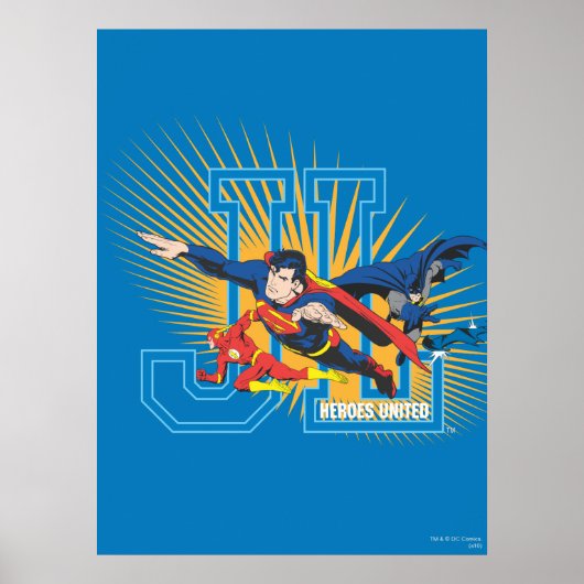 ジャスティスリーグヒーロー統一された ポスター (正面)