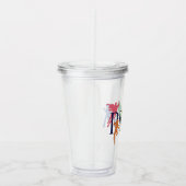 ジャスティスリーグプライドキャラクターシルエット アクリルタンブラー (右)