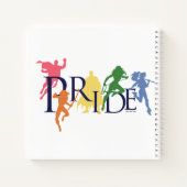 ジャスティスリーグプライドキャラクターシルエット ノートブック (裏面)