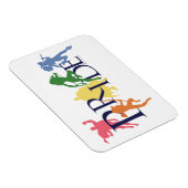 ジャスティスリーグプライドキャラクターシルエット マグネット (右側)