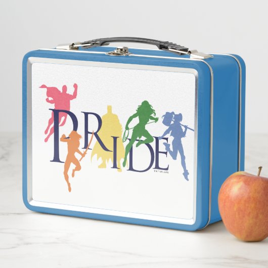 ジャスティスリーグプライドキャラクターシルエット メタルランチボックス (インサイチュ)
