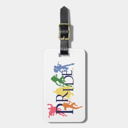 ジャスティスリーグプライドキャラクターシルエット ラゲッジタグ (正面縦)