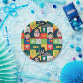 ジャスティスリーグホリデーコラージュ ペーパープレート (パーティー)