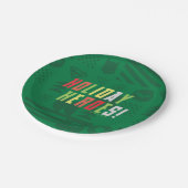 ジャスティスリーグホリデーヒーローズグラフィック ペーパープレート (アングル)