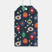 ジャスティスリーグホリデーボーブルパターン ギフトタグ (正面)