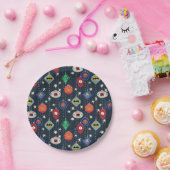 ジャスティスリーグホリデーボーブルパターン ペーパープレート (パーティー)