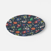 ジャスティスリーグホリデーボーブルパターン ペーパープレート (アングル)