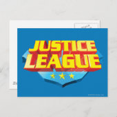 ジャスティスリーグ名とシールドロゴ ポストカード (正面/裏面)