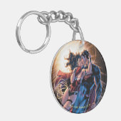 ジャスティスリーグ漫画カバー#12バリアント キーホルダー (正面左)