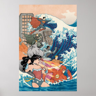 ジャスティスリーグ漫画カバー#15バリアント ポスター