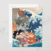 ジャスティスリーグ漫画カバー#15バリアント ポストカード (正面/裏面)