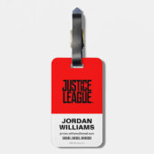 ジャスティスリーグ すごい|男飛んでいるノアポップ・アートのート ラゲッジタグ (裏面縦)